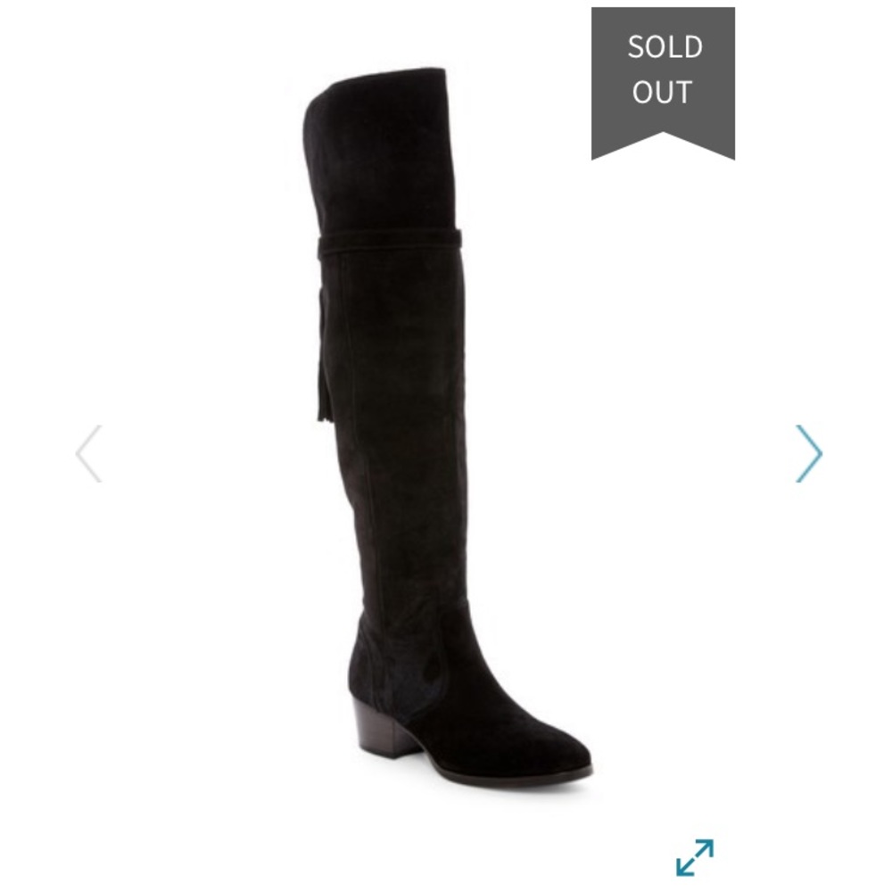 Frye Clara Tassel Suede Over The Knee Boot